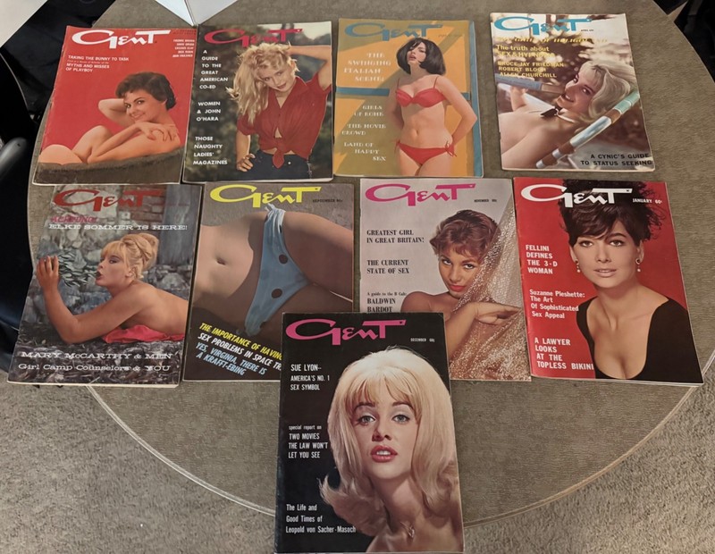 Men's Magazines From the Early 1960's  Lot of 9