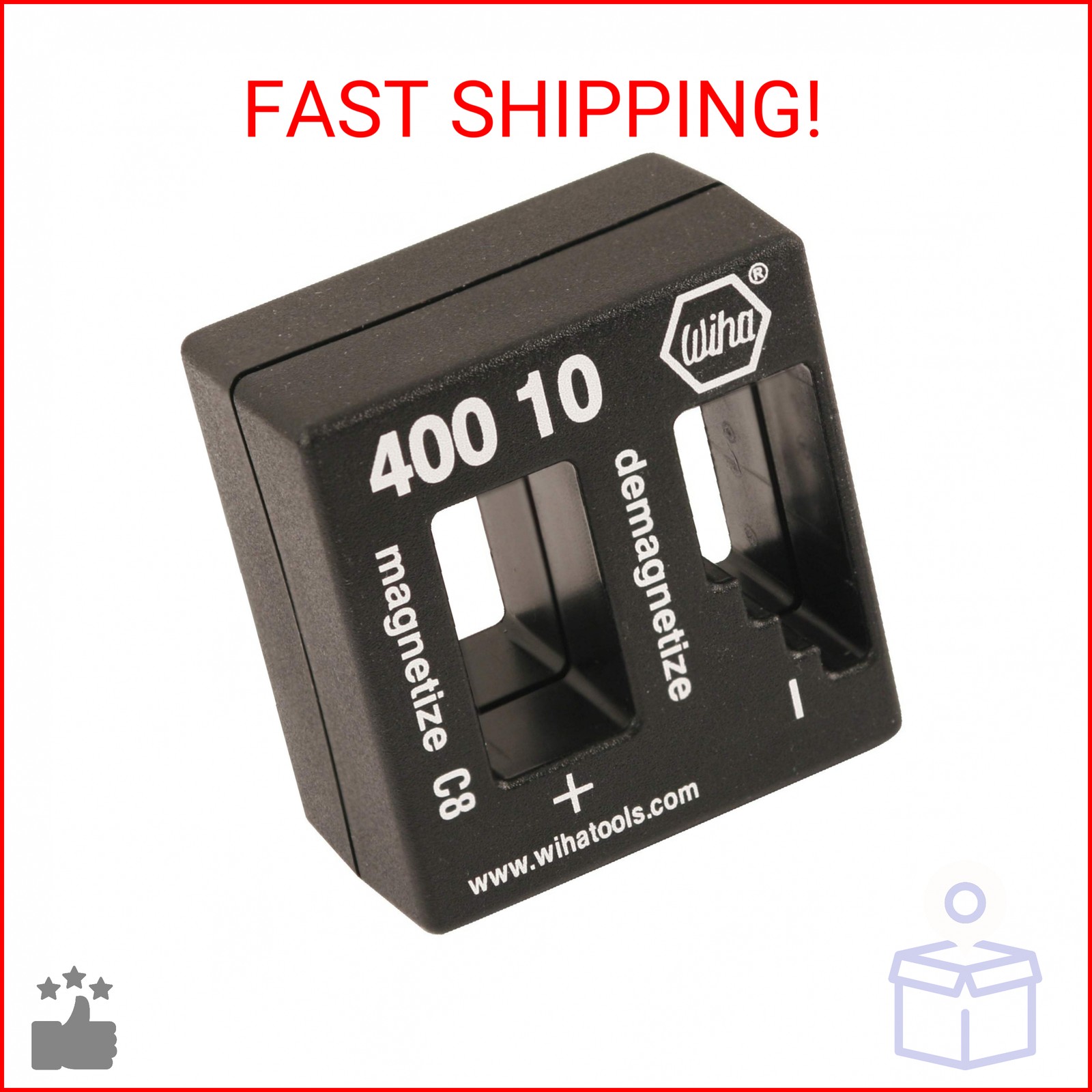 Wiha 40010 | Magnetizer Demagnetizer , Black