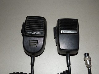 Vintage Cobra Dynamike Plus 5 Pin & Sears Amplified Noise Cancel Microphones