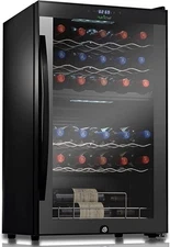 NutriChef Wine Chilling Refrigerator Cellar - Dual-Zone Wine Cooler/Chiller (33)