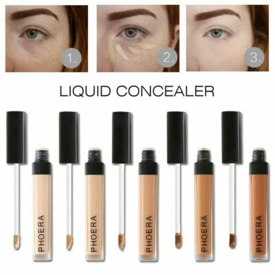 PHOERA FULL COVERAGE MATTE LIQUID FOUNDATION CONCEALER MAKEUP UNDER EYE COVERAGE