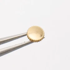 Vintage 1930s Dustproof Wrist Watch Crown Gold Filled 5.9mm Tap 6 Part (G2D2)