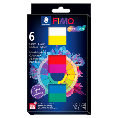 FIMO professional Materialpackung 'True Colours' 6x 57g-Block