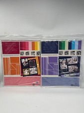 TWO Creative Memories Short Cuts WARM  COOL 91 Die Cut Shapes 7 Colors