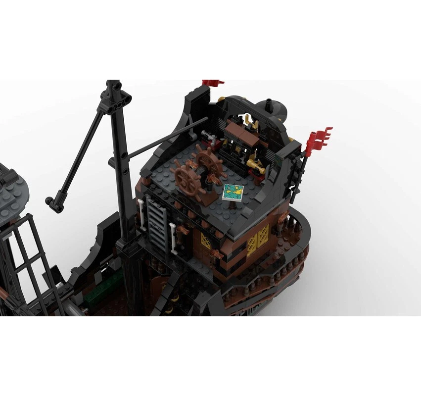 Custom MOC-36789 Medieval Pirate Ship 1411 Pieces for Age 10+ Year Old - Image 2 of 4