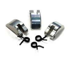 3-Piece High-Strength 7075 Aluminum Replacement Clutch for T6705 - Silver