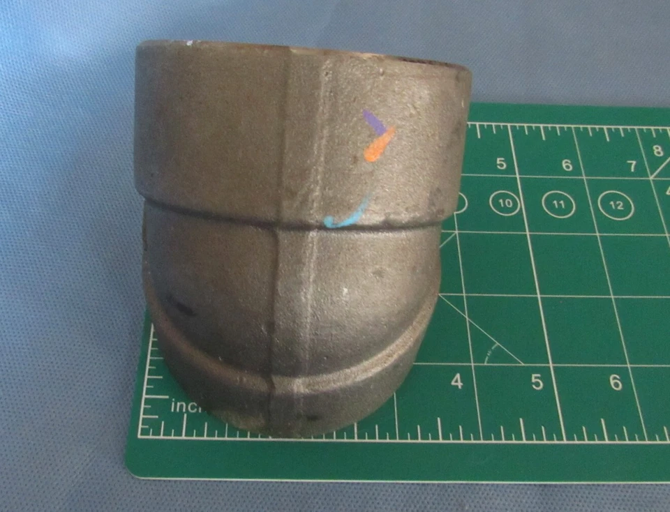 New 2" Socket Weld SW 45° Elbow SA105N Carbon Steel CS Class 6000, 6M, B16 - Image 2 of 4