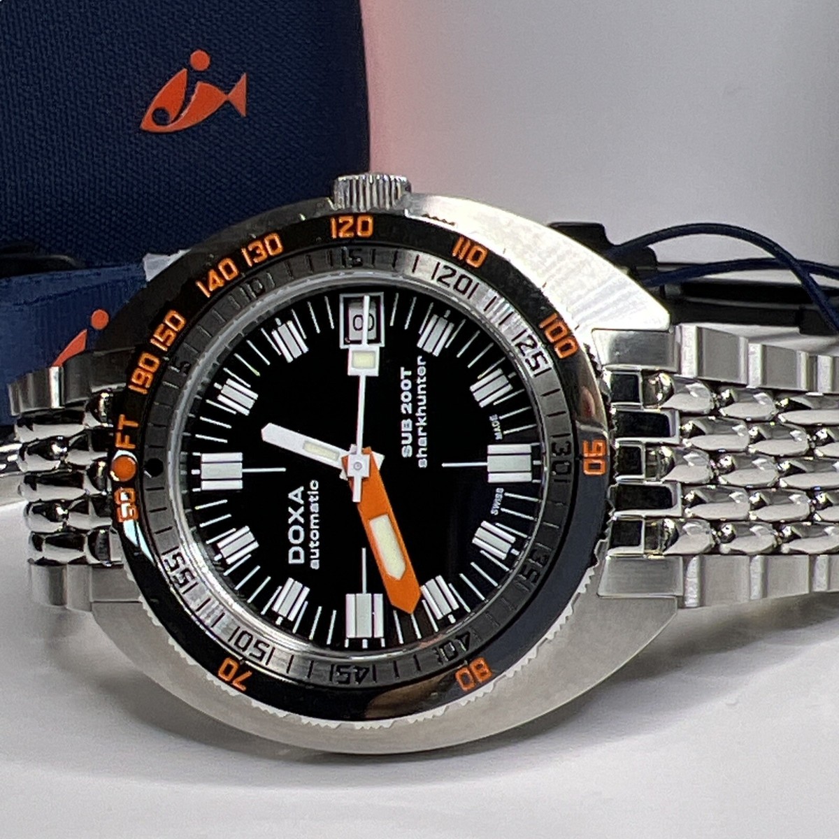 Doxa Sub 200T Swiss Automatic 39mm Shark Hunter Sharkhunter