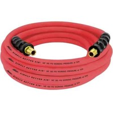 Milton&reg; 3/8" Ultra Lightweight Rubber Hose, 25' Air Hose w/ 1/4" NPT MALE