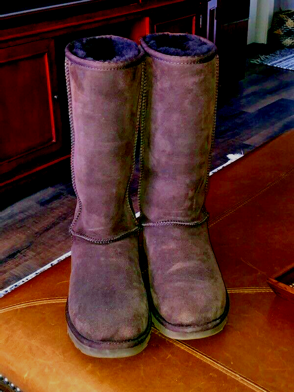 Chocolate brown Ugg boots size 8 EC | eBay