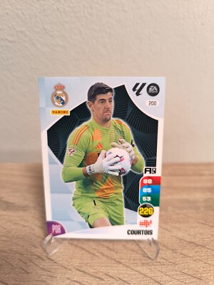 THIBAUT COURTOIS #200 REAL MADRID 2024-25 CROMO PANINI ADRENALYN XL