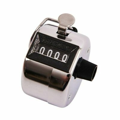 4 Ziffern Hand Tally Zähler Clicker Daumenring Null Knopf Golf Zählen