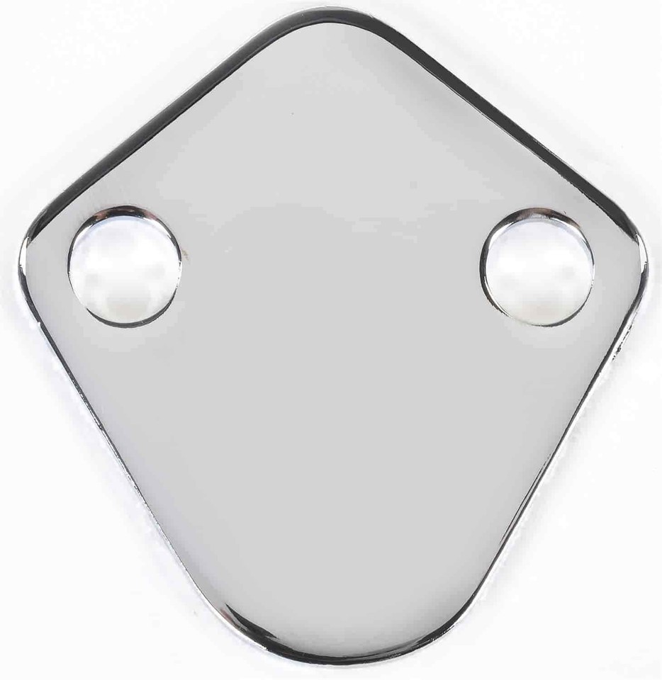 JEGS 50582 Chrome Fuel Pump BlockOff Plate eBay