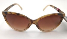Foster Grant Womens Tortoise Brown Tan Sunglasses NEW MaxBlock 50770CLA202