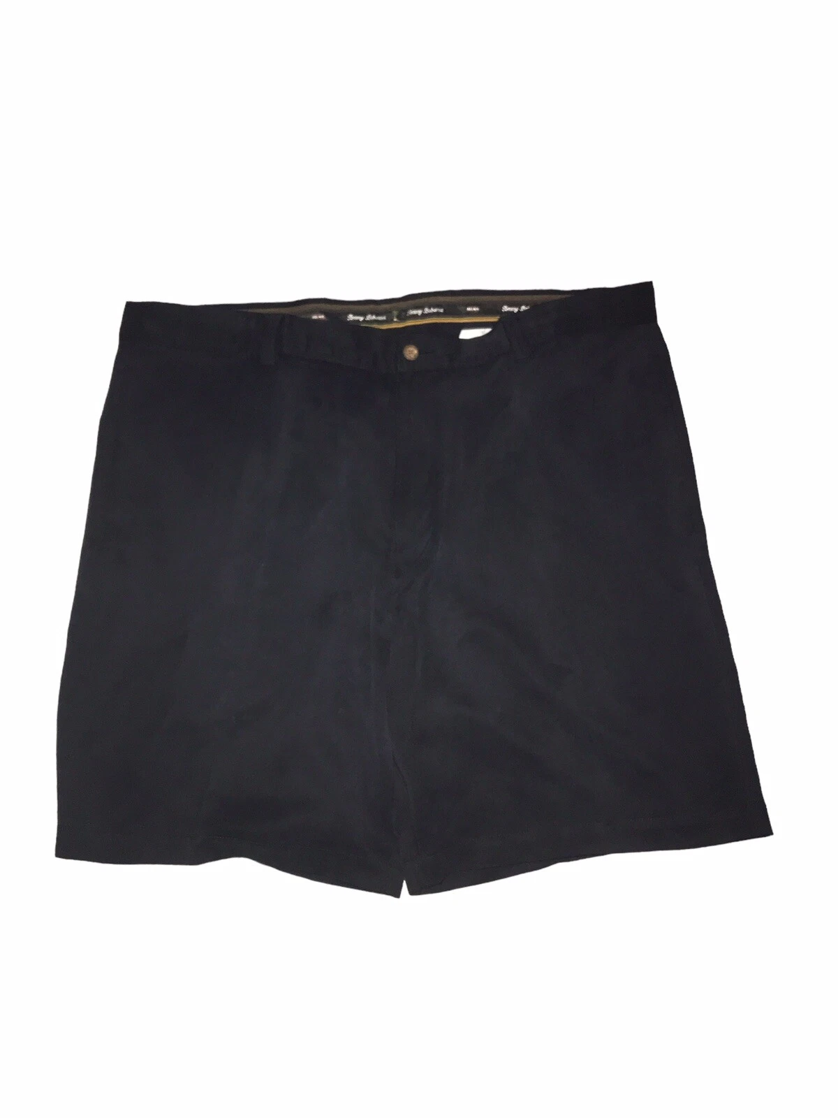 Tommy Bahama Shorts Men Black Sz 42 Pleated Front Casual Chino Stretch Relax C41
