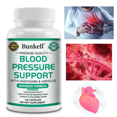 Blood Pressure Support Capsules - Promotes Healthy Blood Circulation + Flow