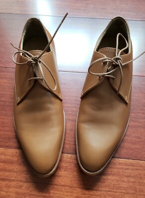 Everlane Italian Leather The Modern Oxford Shoes Brown Lace  display picture 2