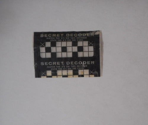 1966 BATMAN RIDDLER SECRET DECODER FOR CARD SET TOPPS - Picture 1 of 1