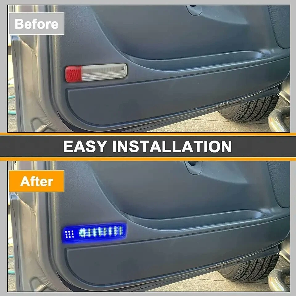 Pair LED Door Courtesy Light For Chevy Silverado Suburban Tahoe GMC Sierra Yukon Foto 3 de 4