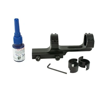 ZEITWISE 21mm Picatinny Rail Blockmontage für Zielfernrohre 30mm u. 25,4mm + Kleber