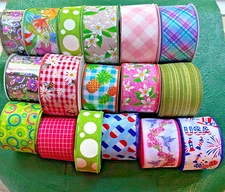 Wired Multi-Color Spring Ribbon 10 Yard