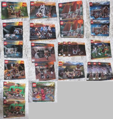 LEGO  Lord of the Rings Hobbit Bauanleitung BA Instructions Sticker Sheet wählen