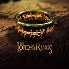 The Lord of the rings Lotr Charm Stainless Steel Fashion Women Men's Ring Gift