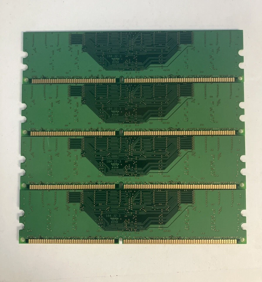 (4x 256MB) Infineon PC-2700U DDR-333 CL2.5 DIMM RAM HYS64D32300GU-6-B SDRAM ~ - Image 3 of 4