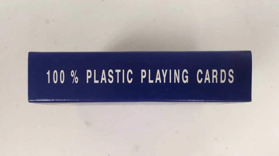 NEW SEALED 2 Marion Pro Poker Jumbo 100% Plastic Playing Card Decks (Red & Blue) - Image 4 of 4