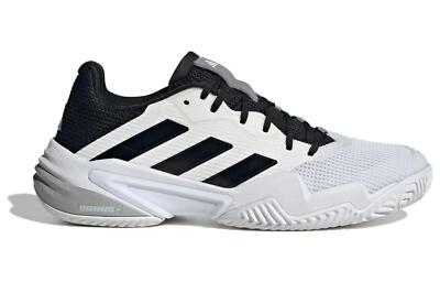 Size 9.5 - Adidas Barricade 13 White Black for sale online | eBay