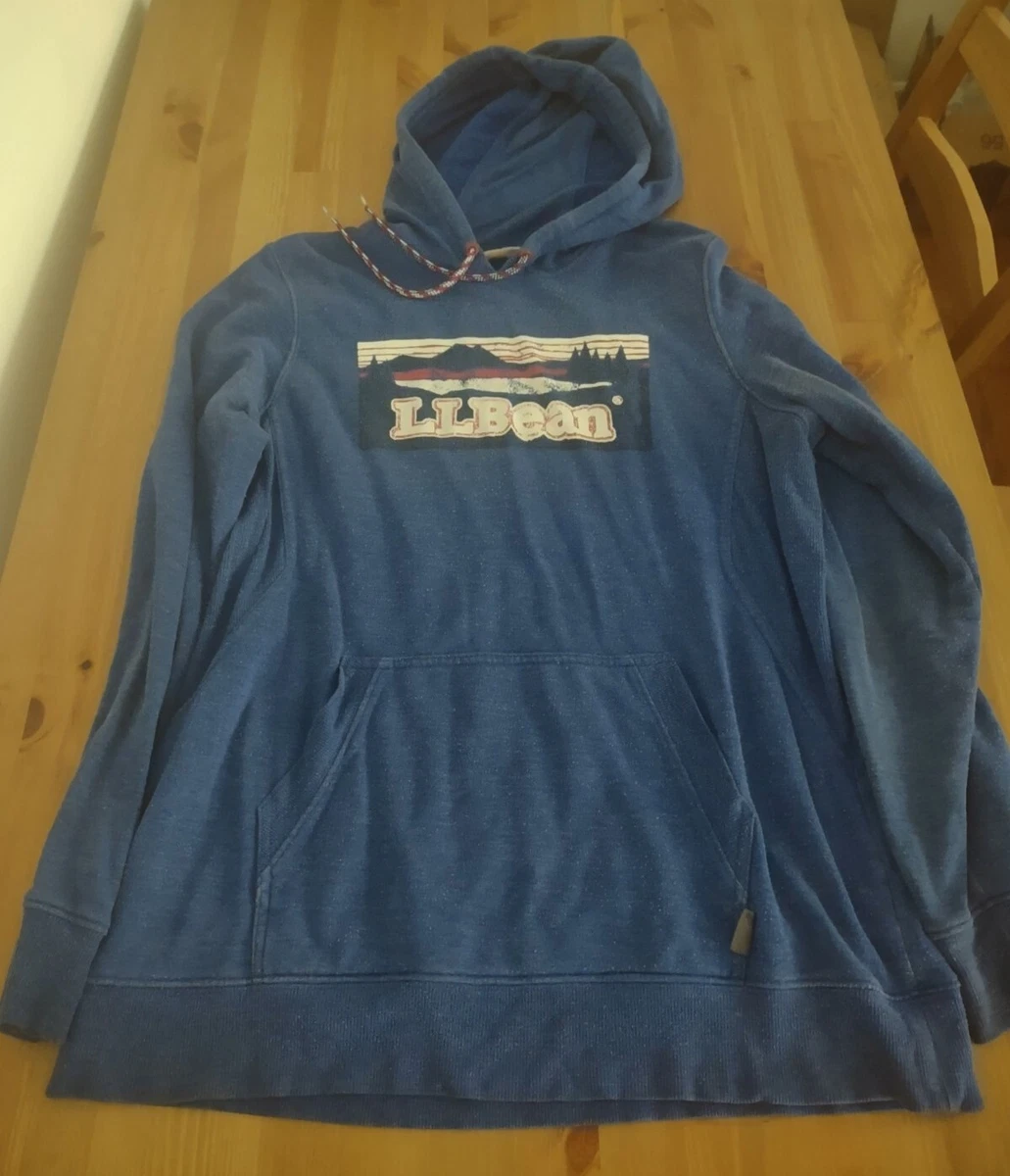 Blue L.L. Bean Hoodie Size Men's Medium Cotton Spandex | eBay