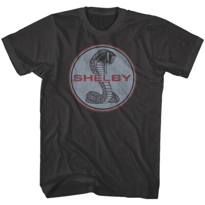 Shelby Cobra Snake Emblem Men's T Shirt Vintage Racing Sports Car