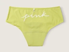 VS pink PERIOD PANTY Hipster large New sealed springy green logo