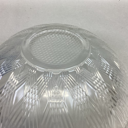 Hazel Atlas Glass STARLIGHT Crystal Large Deep Salad Fruit Bowl - 4”Hx11.5”D - Picture 9 of 13