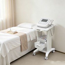 Medical Cart w/4 Wheels, Hospital Cart, Portable Medical Cart with Drawer