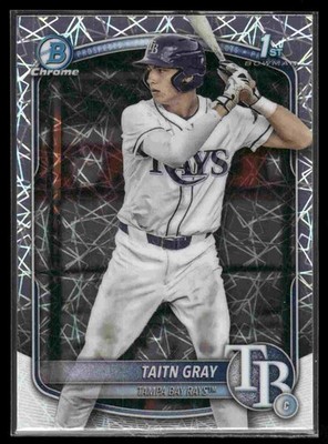 2025 Bowman Draft #BDC-7 Taitn Gray Chrome Laser Refractor