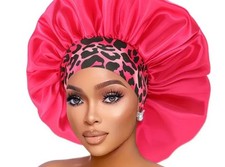 Leopard Comfortable Trendy Hair Protection Bonnet