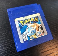 Authentic Pokemon Blue Version Nintendo GameBoy Tested Working Battery