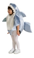 Great White Shark Romper Baby Costume 0-6 Months