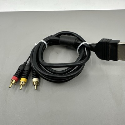 Original Xbox OEM Authentic RCA AV Audio Video Cable Cord TESTED