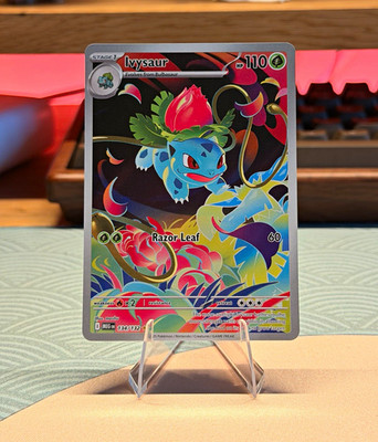 Pokémon Ivysaur 134/132 Mega-Evolution Holo Full Art Englisch Rare