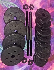 20KG Adjustable Dumbbells Pair of Hand Weight Set for Home Gym Fitness Training