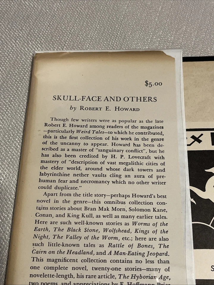 Robert E Howard *RARE* Skull-Face And Others - Arkham - 1946 - 1st ED LTD - Imagem 2 de 4