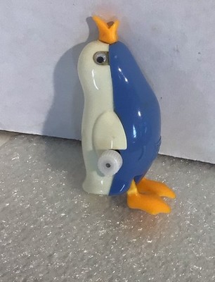 Vintage Wind Up Swimming Toy Penguin Tomy~Works!