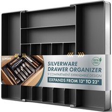 Expandable Silverware Drawer Organizer - 9 Sl...