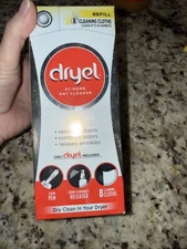Dryel At-Home Dry Cleaner Refill Kit - 8 Loads CRB-01126 Fragrance Free. 5261