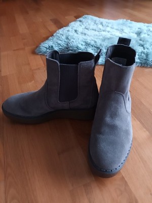 Timberland Boots, Grau, Leder, Gr. 39,5 Neuwertig