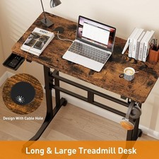 Height Adjustable Standing Desk with Wheels, Mobile Sit Stand Desk Adjustable 86 — image 9