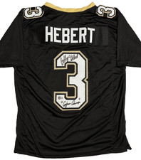 Bobby Hebert Signed Custom Player Jersey  (XL) Cajun Canon Insc BAS 206
