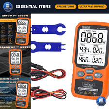 2000W Solar Panel Tester MPPT Meter, 150V/35A PV Module Tester, Voc/Isc, Backlig
